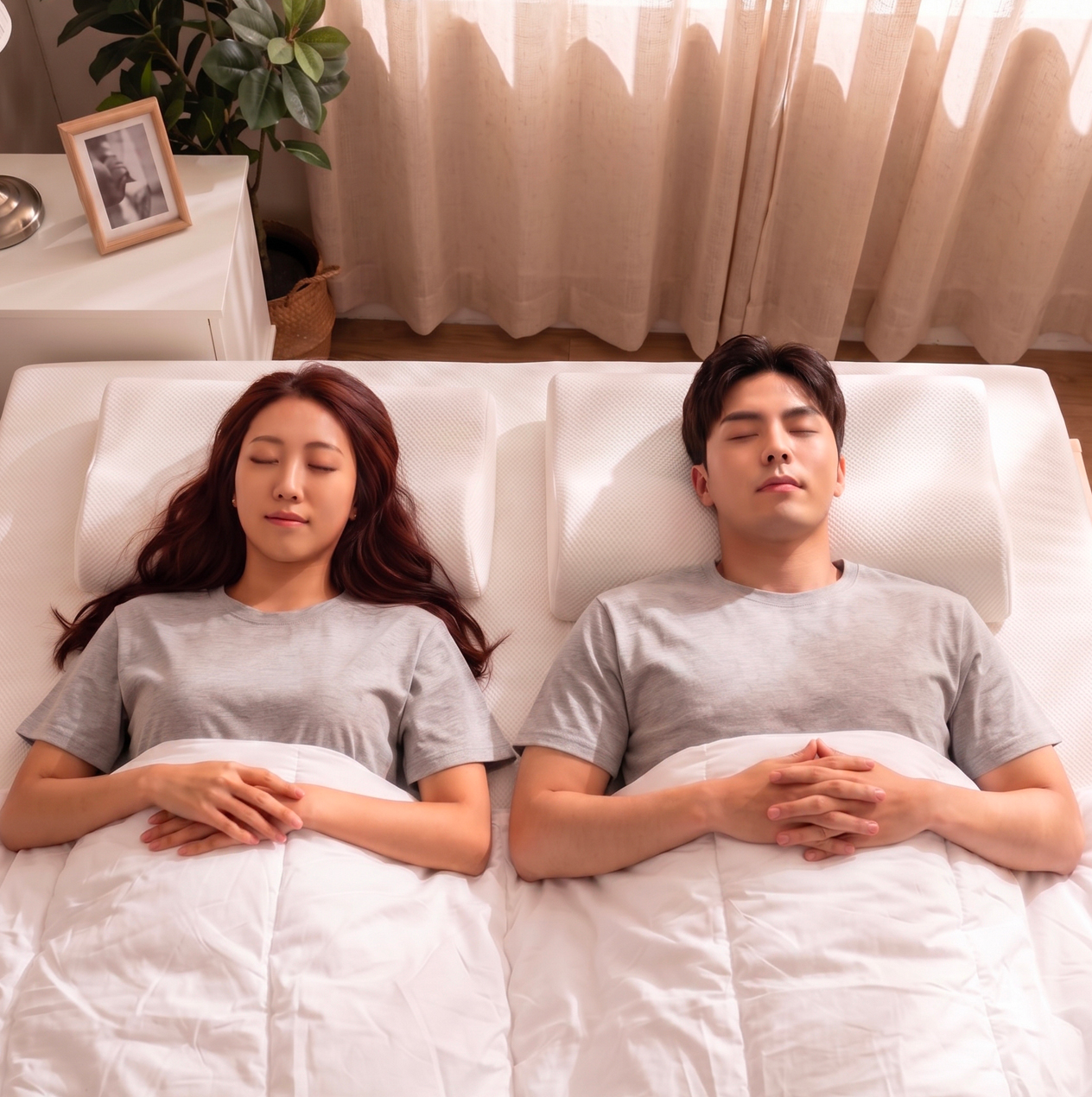 허니듀래빗 천연 라텍스베개 태국산 프리미엄 거북목 일자목 땅콩 경추베개 - 상세 이미지 5