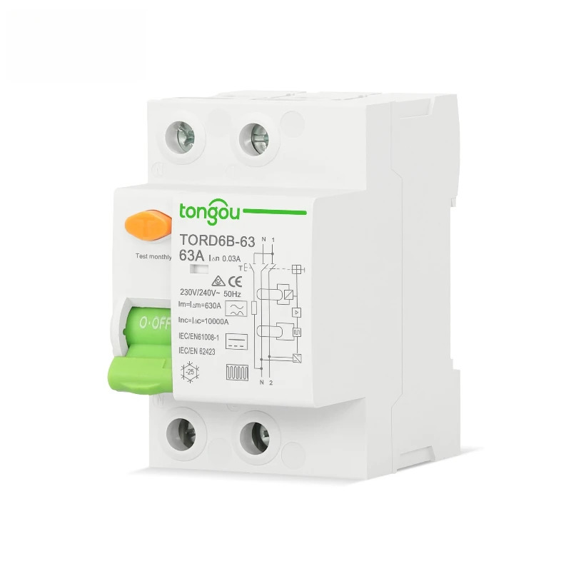 B형 누설 보호기 회로차단기 2P63A 보호 스위치 10KA 태양광 RCCB RCD