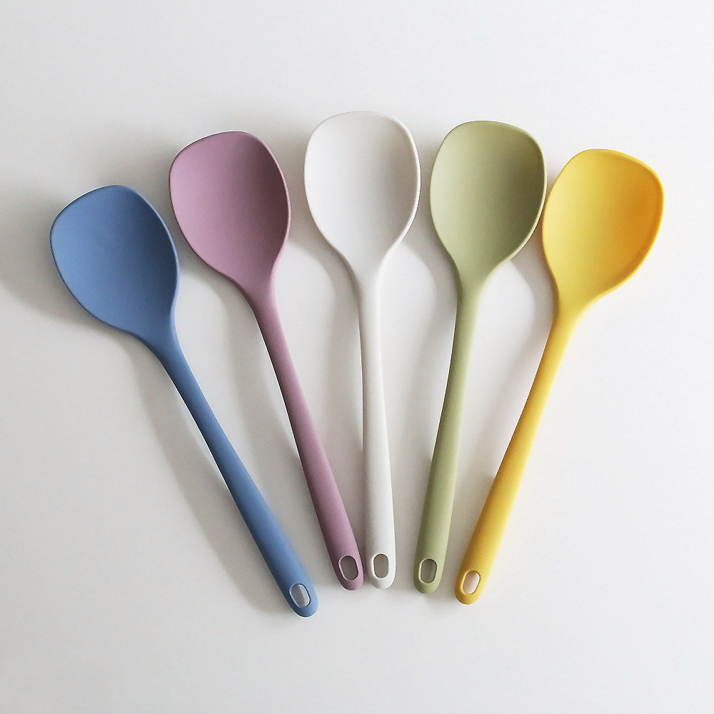 컬러핏 실리콘 멀티 스푼 특대 왕스푼 5colors 다용도 볶음 요리 주방 주걱 조리도구 이미지 6