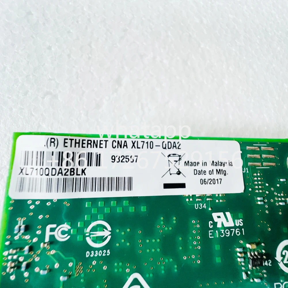 XL710-QDA2 40G XL710 광섬유 듀얼 포트기가비트 이더넷 카드 XL710QDA2BLK XL710QDA2G2P5