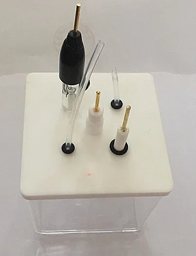 석영 전해질 셀 PTFE 캡 전기화학 80x80x80mm