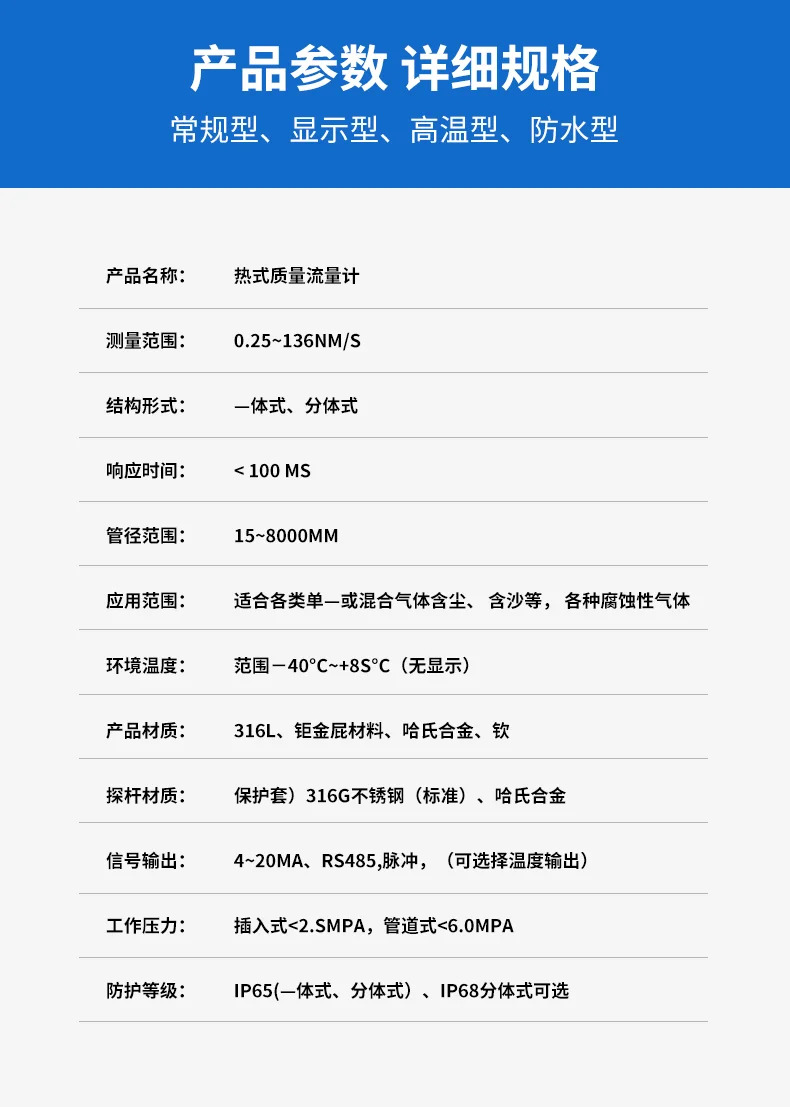 열 질량 유량계 파이프라천연 질소 압축 에어 디지털 디스플레이 고정밀