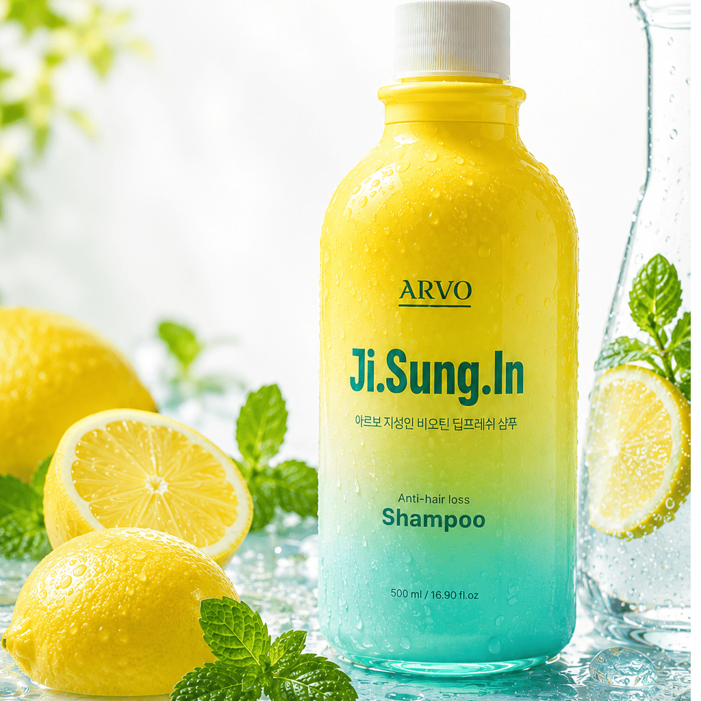 아르보 지성인 비오틴 탈모완화 지성두피 약산성 물샴푸 두피케어 레몬민트, 500ml, 1개 - 상세 이미지 4