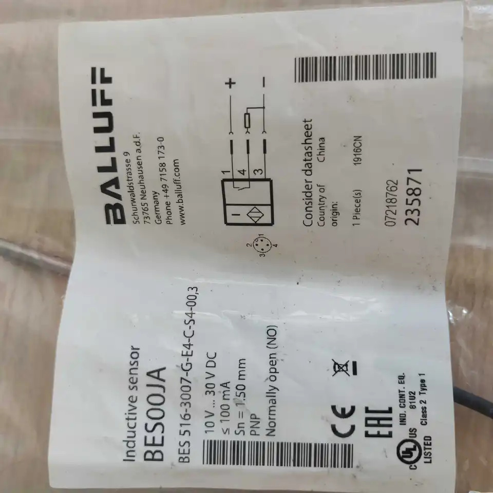 Balouf 오리지널 BES00JABES516-3007-G-E4-C-S4-003 포장 신