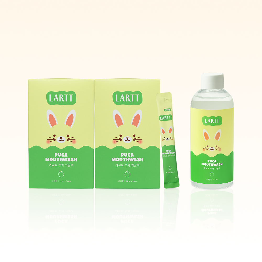 라르트 푸카 가글 Set 무알콜 휴대용 구취제거 구강청결제 가글 어린이 키즈용 - 상세 이미지 3