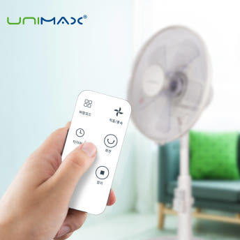유니맥스 14인치 리모컨형 발터치 스탠드 가정용 선풍기 리모컨 포함 UMF-R1419XAA - 상세 이미지 3