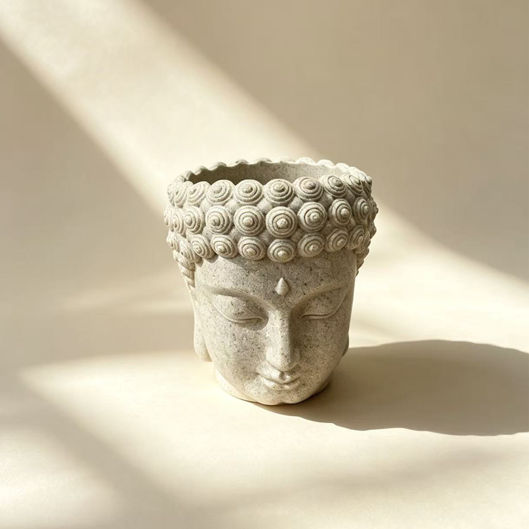 부처님 화분 콩란 다육이 미니 화분 인테리어 소품 불상 ver2 이미지 7