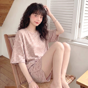 캡내장잠옷 여름 파자마세트 브라캡 반팔 홈웨어 55-77 보통의날들 착용 후기 | 사이즈/핏 총정리 - 상품 이미지 1