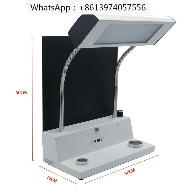 LED 흰색 표면 광원 데스크탑 보석 다이아몬드 컬러 그레이딩 램프 액세서리 110-240V