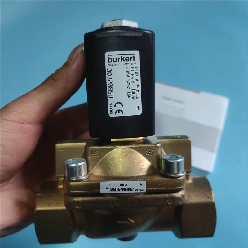 Burkert 솔레노이드 밸브 6407 보조 2위치 양방향 피스톤 00615157 00320856