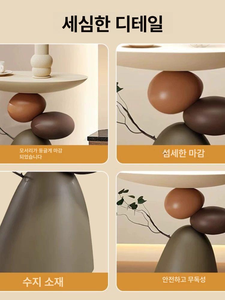 북유럽 테이블램프 라운드 벽 럭셔리 룸 스위치 홈 스탠드 분위기 다이닝 스탠딩 야간 - 상세 이미지 5
