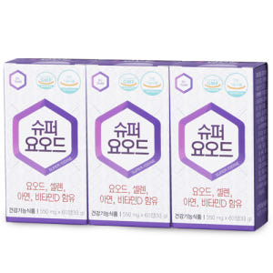 닥터요드 슈퍼요오드 갑상선 호르몬 합성 아이오딘 영양제 60정, 3개 맛있게 먹은 솔직 후기 - 상품 이미지 1