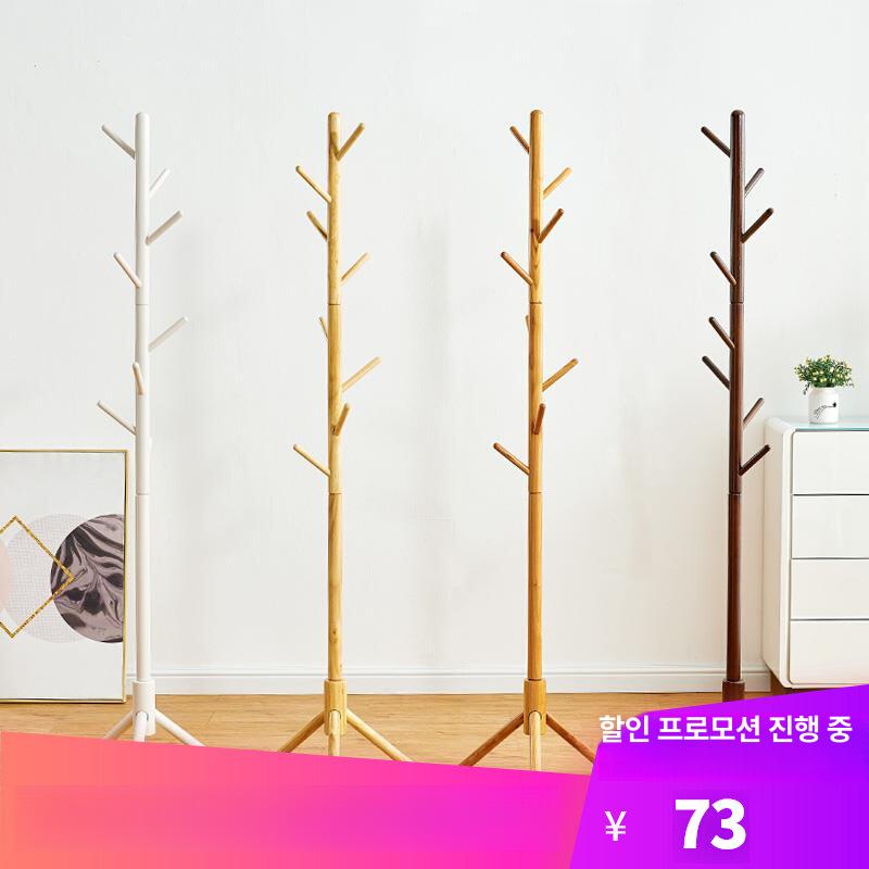 침실 원목스탠드옷걸이 원룸 사무실 원목행거 드레스룸 엔틱 디자인 스탠딩행거 - 상세 이미지 3