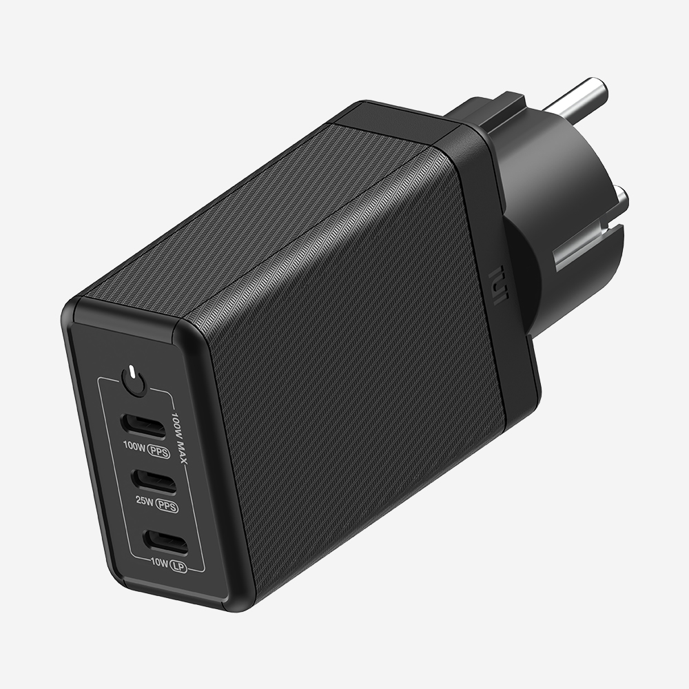 USB PD 100W PPS GaN 접지 멀티 초고속 충전기 GS710 블랙