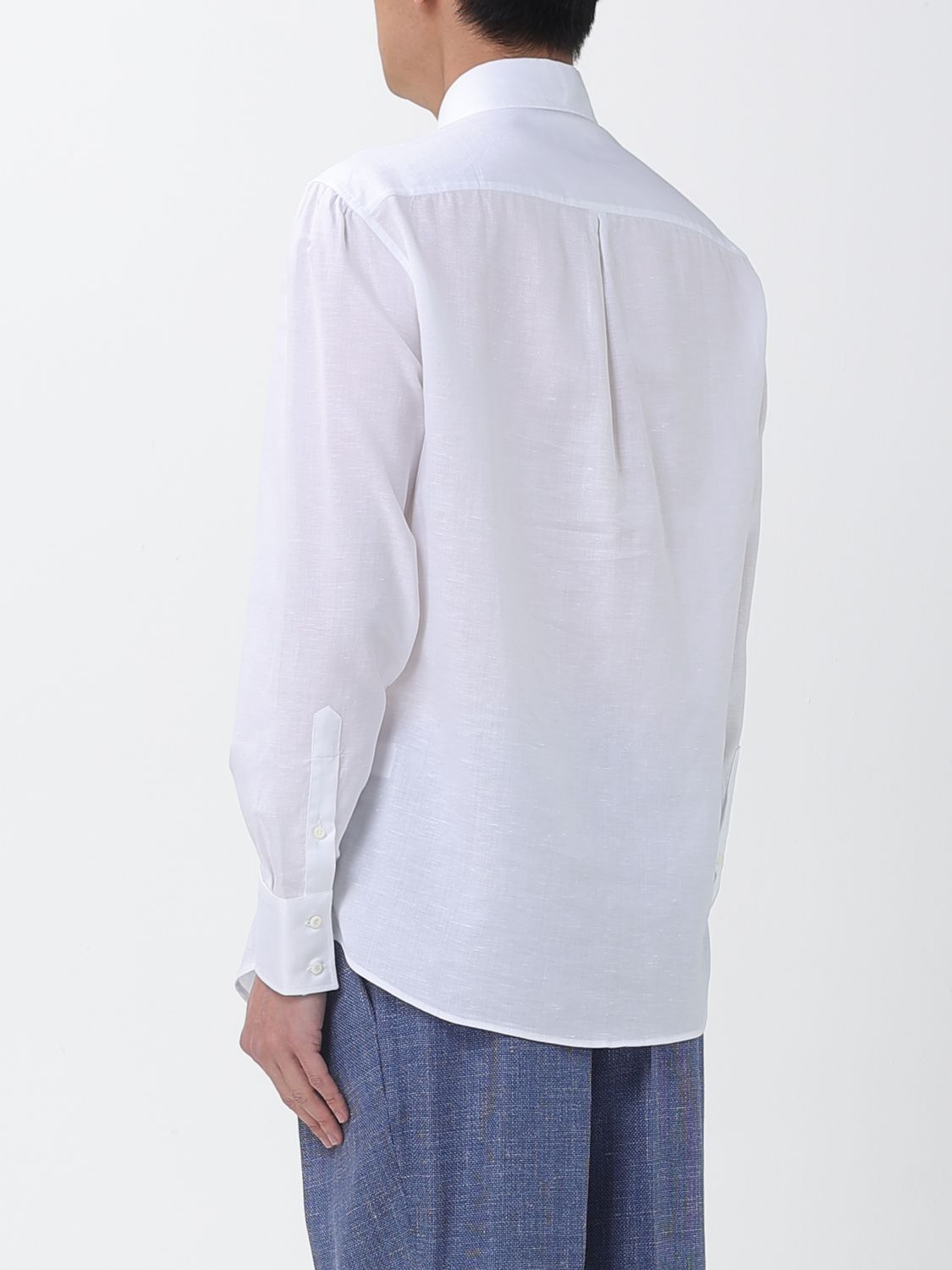 브루넬로 쿠치넬리 남성 셔츠 SS26 MA6970028 C001 - 상세 이미지 3