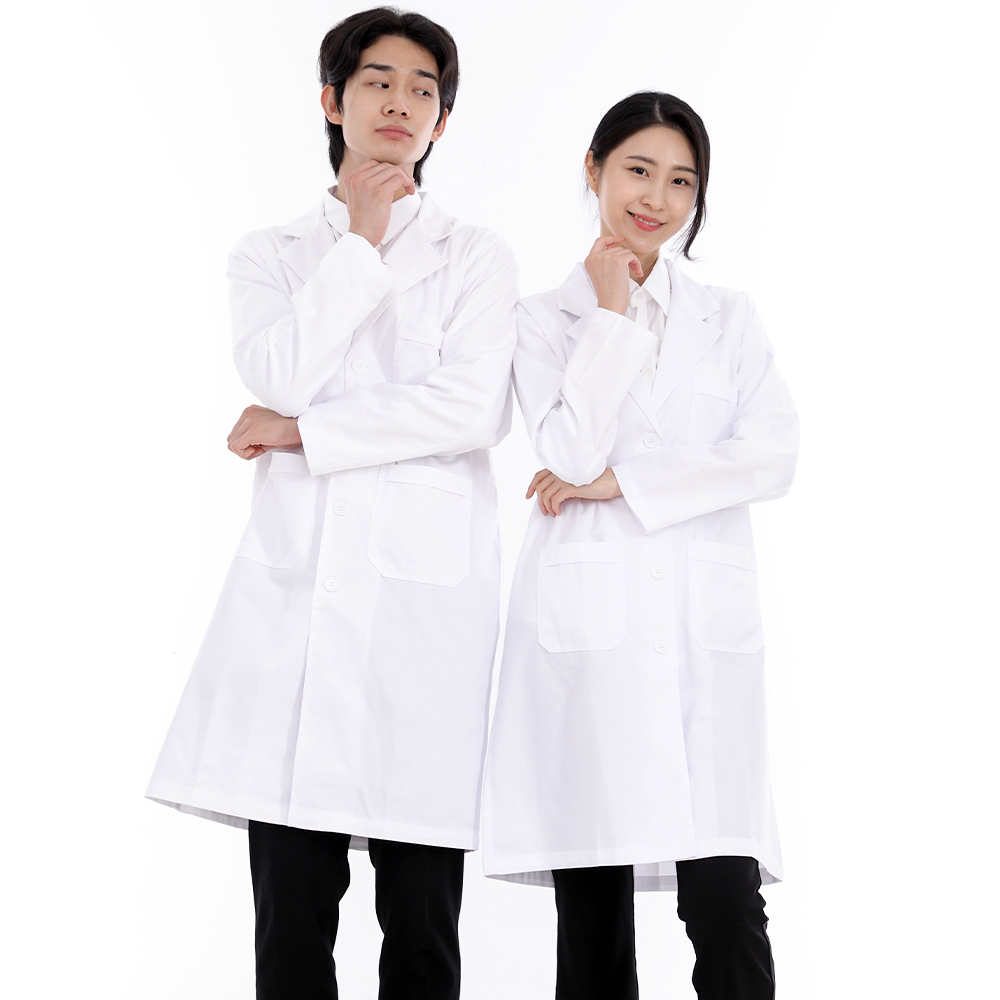 T/C30수 면혼방 의사 약사 영양사 실험실 실습가운 상품 이미지