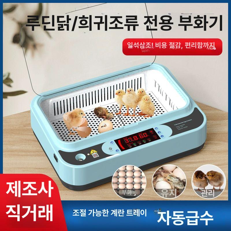 병아리 달걀 부화기 계란 오리 닭 조류 메추리 유정란 수조 10알 (알 투과+날짜 표시+온도 표시) - 상세 이미지 3