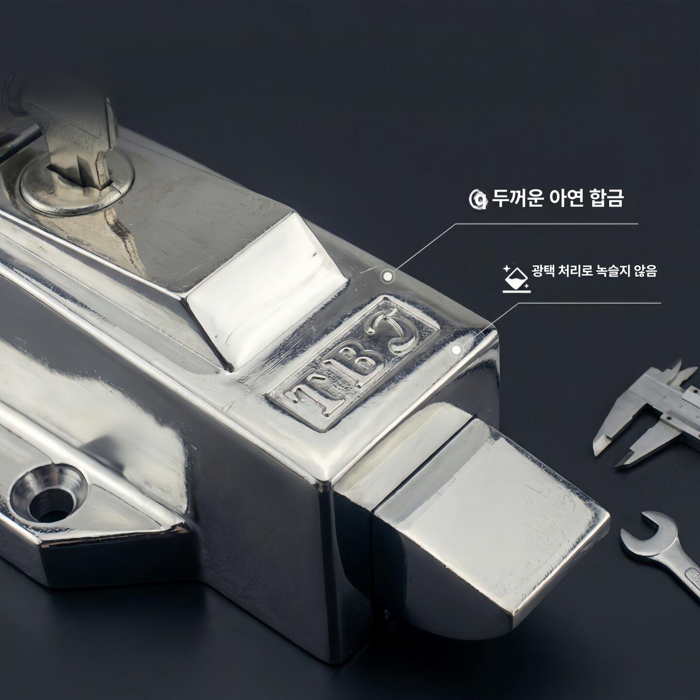 냉동고 저온창고 손잡이 문 잠금장치 저장고 핸들렛치 락 핸들 아연 합금 - 상세 이미지 4