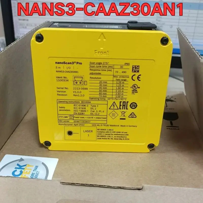 NANS3-CAAZ30AN1 레이저 장애물 회피 레이더 신