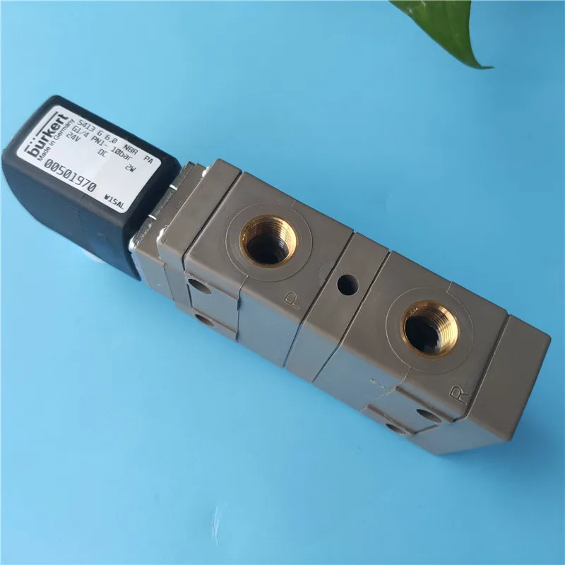 Burkert 솔레노이드 밸브 5413 24V 230V 공압 리케이션2위치 4방향 피스톤