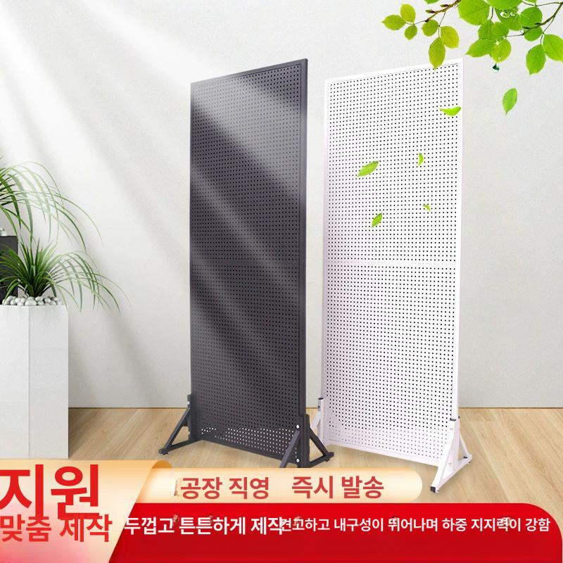 가벽 타공파티션 칸막이 사무실 접이식 무타공 철재 선반 50x120cm 화이트 - 상세 이미지 4