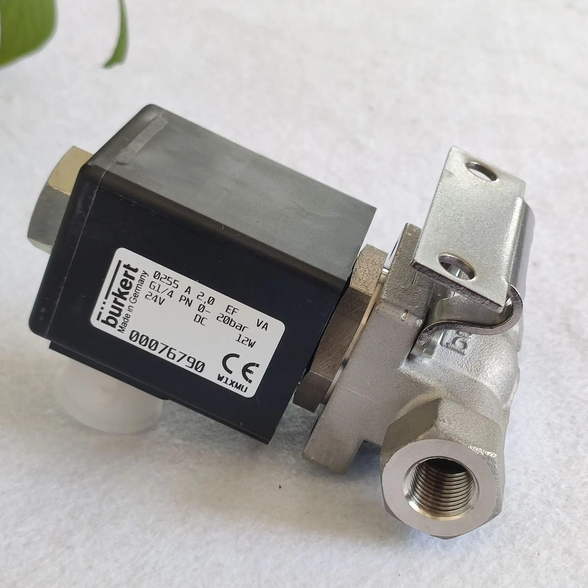 Bode burkert 솔레노이드 밸브 0255 A 2.0 EF VA G1/4 00052872