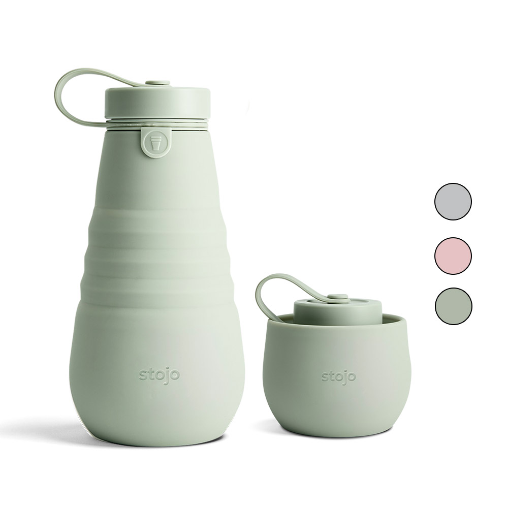 스토조 접이실 실리콘 텀블러 보틀 컬렉션 590ml, 세이지 - 상품 이미지