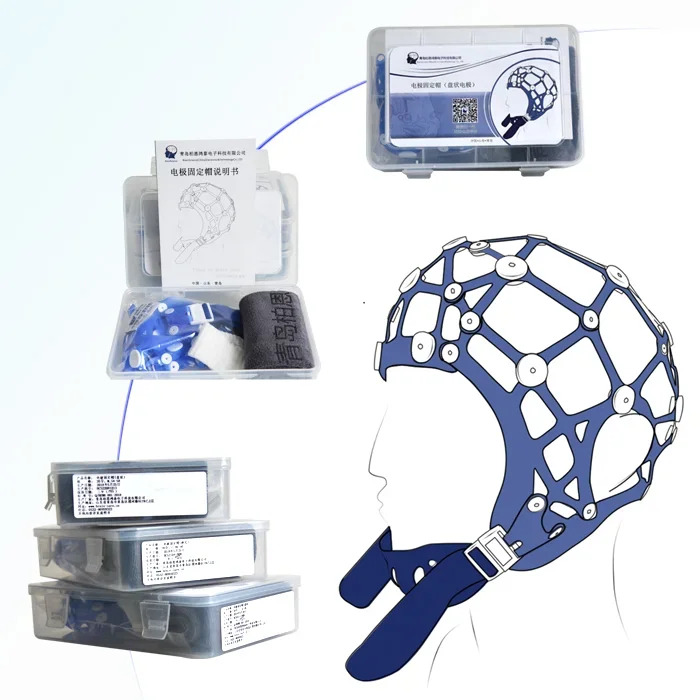 EEG 토포그래퍼 모뇌파 그래프 고무 밴드 모전극 캡 Eeg 전극 고정 액세서리