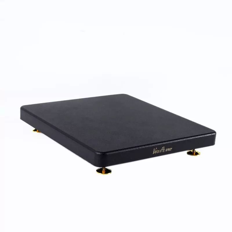 대형 스피커 받침대 소음 우퍼 스탠드 진동 거치대 우드 매트텍스처 블랙 190x250mm - 상세 이미지 5