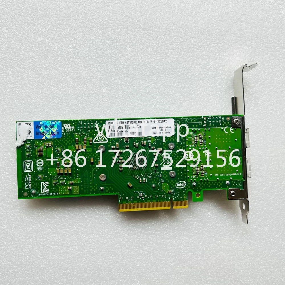 E810-XXVDA2 PCIE 25G 듀얼기가비트 네트워크 카드 E810XXVDA2BLK용