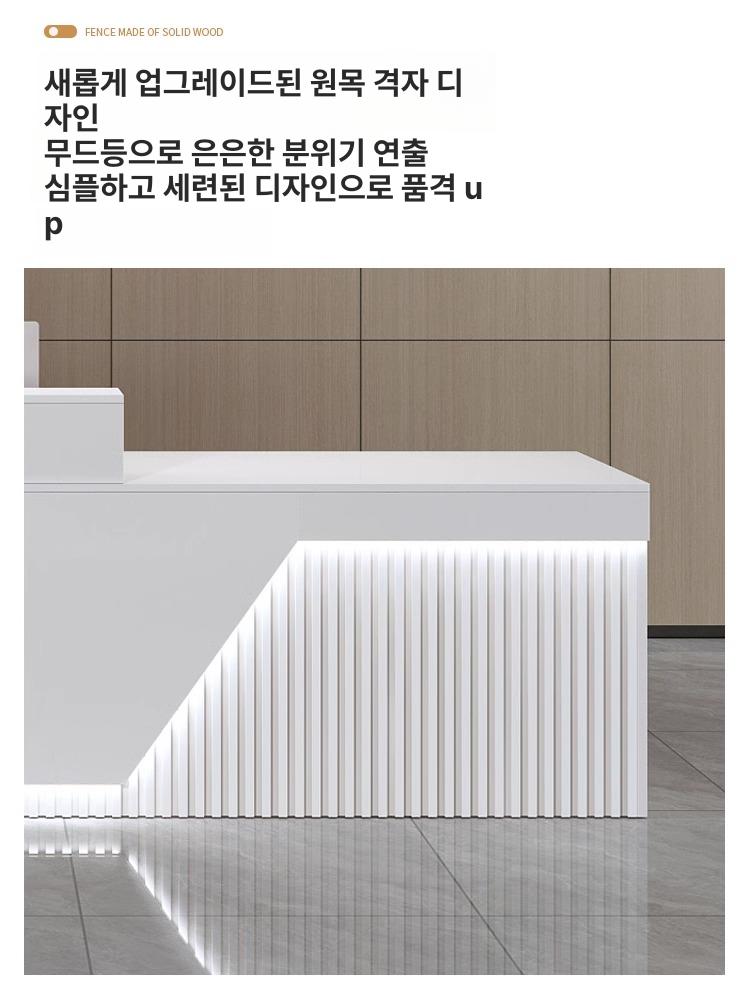 매장카운터 카운터테이블 프론트 인포데스크 병원 스테인레스 음식점 맞춤 - 상세 이미지 2