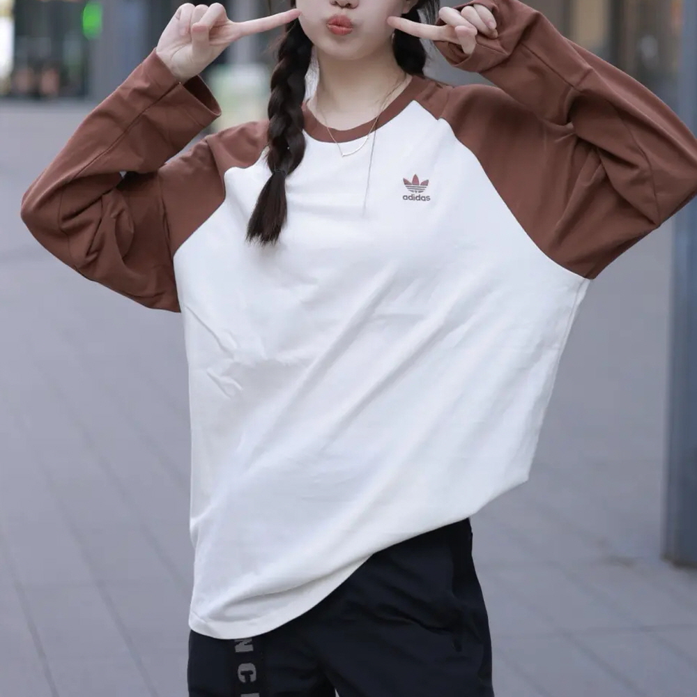 아디다스 OG 레글로브 소프트핏 긴팔 티셔츠 브라운 JM8049, 그린 JM8050 - 상세 이미지 2