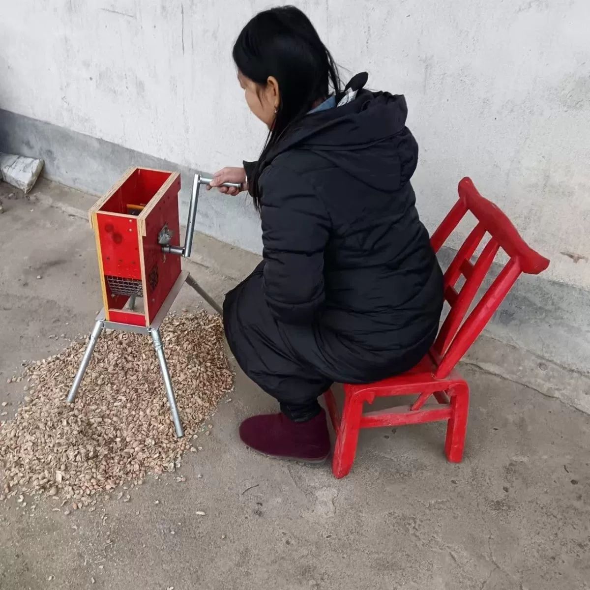 땅콩 껍질까는 기계 대량 껍질까는기계 탈피기 분리기 농업용 막대형 수확기 수동 박피기 - 상세 이미지 4