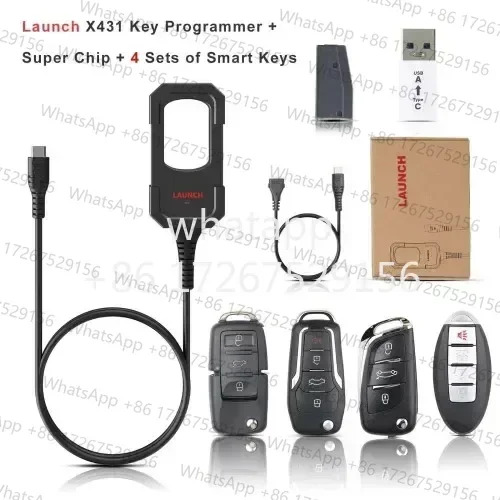 X431 키 프로그래머 원격 제어 칩 4개