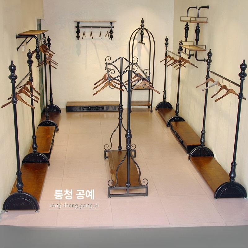 빈티지 우드 옷걸이 행거 거실 인테리어 모자 걸이 고급 원목 앤틱 벽걸이 수납 코트 행거 - 상세 이미지 4