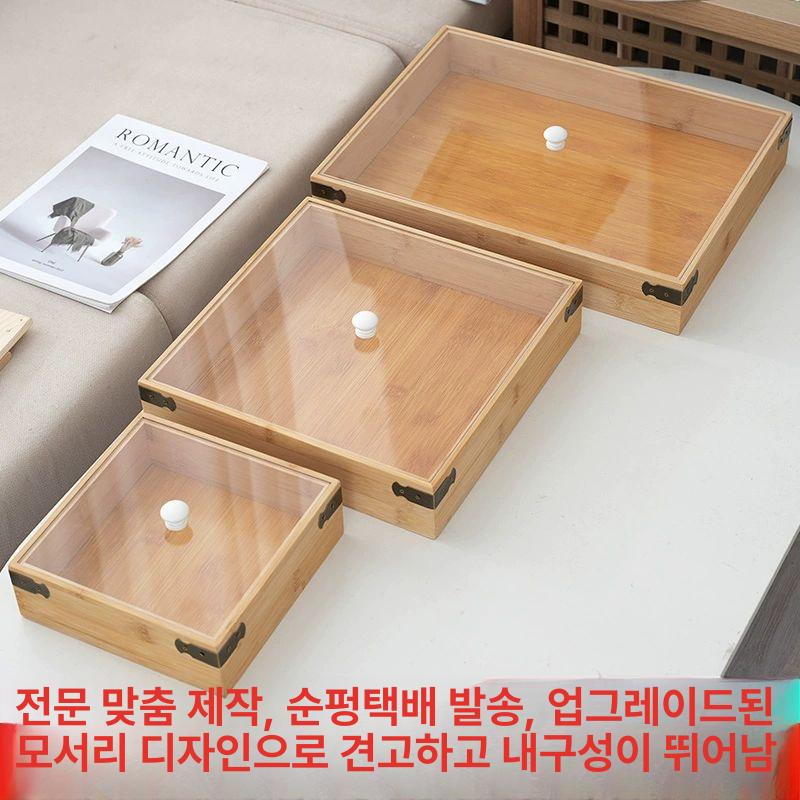 일식 보관함 초밥통 우드 히노끼 상자 뚜껑 커버 편백나무 박스 숙성회 보관통 용기 - 상세 이미지 2