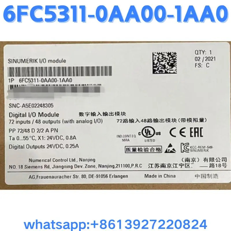 모듈 6FC5311-0AA00-1AA0 원본