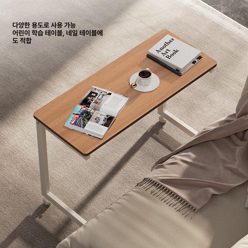 이동형 사이드테이블 거실 접이식 협탁 바퀴달린 다용도 공간활용 수납 조절 리프트 - 상세 이미지 4