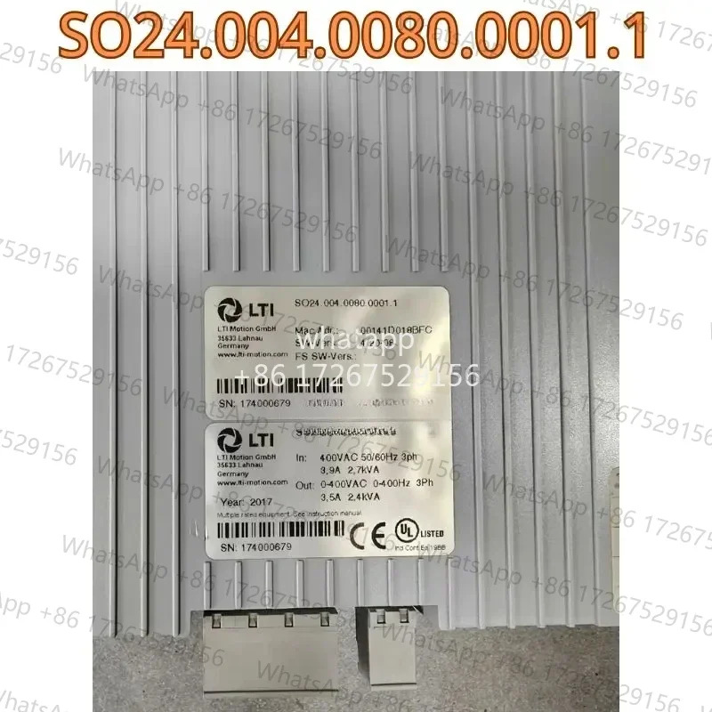 리퍼된 드라이브 모델 SO24.004.00080.001.1 모터 LSMM3-090-2-45-560/G6.1SZ 브레이크 기능 리퍼가 OK