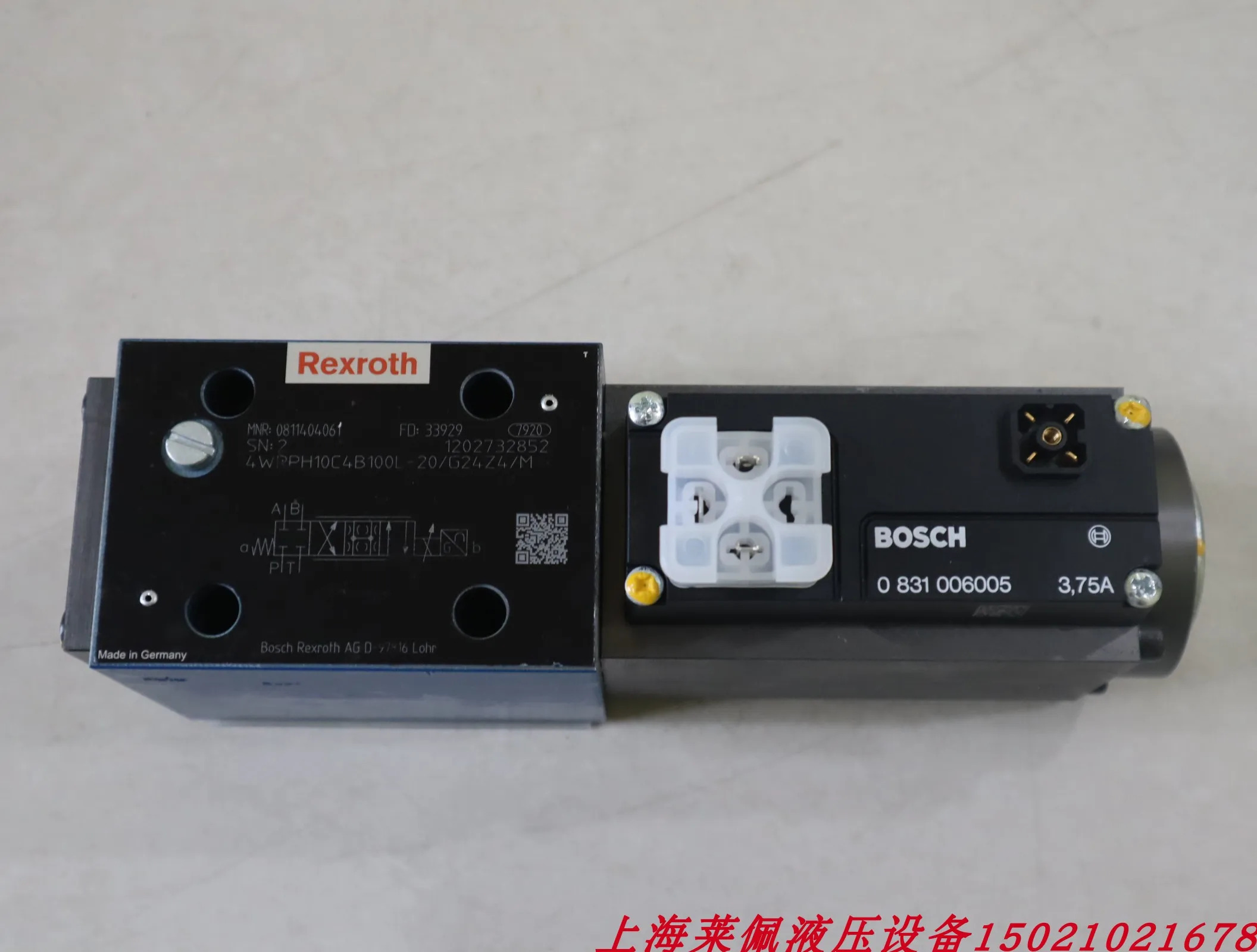 0811404061 독일 렉스로스 REXROTH 비례 밸브 4WRPH10C4B100L-20 G24Z4/M