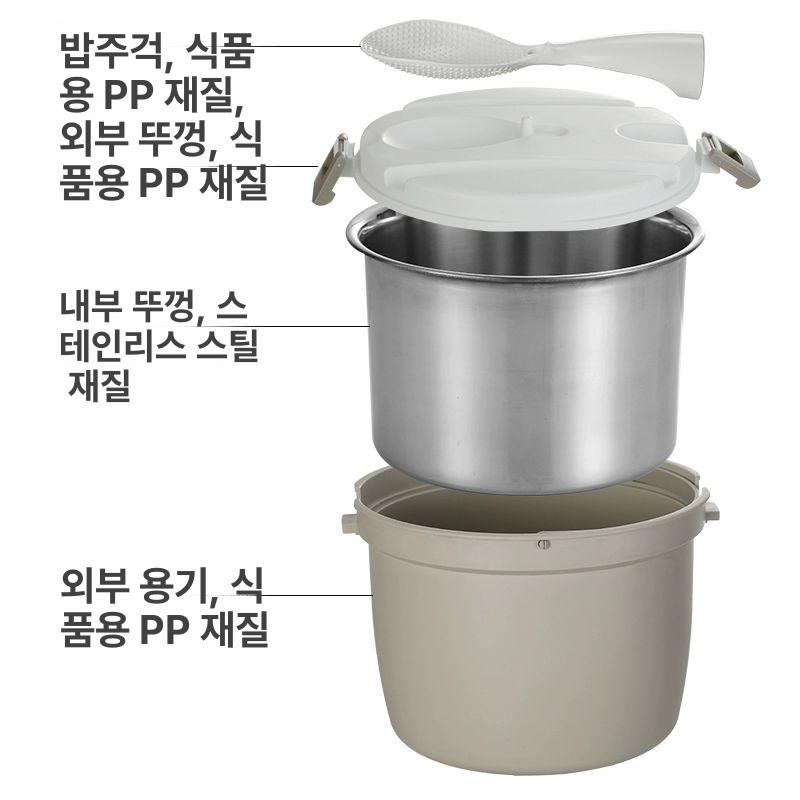 스테인레스 냉보온통 국통 밥통 커피 도시락 밀크티 보냉통 죽통 육수통 온수통 - 상세 이미지 2