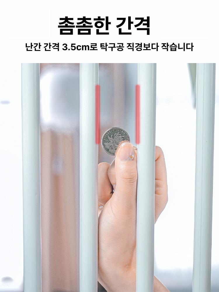 애완동물 방문 바리케이트 화이트 펜스 방묘문 배리어 고양이 게이트 동물 - 상세 이미지 3