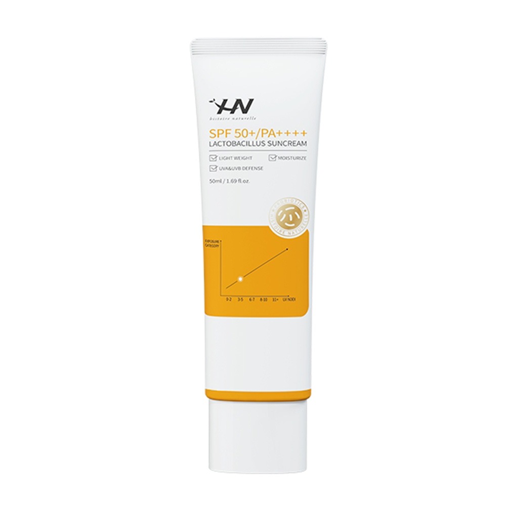 HN선크림 락토바실러스 선스크린 50ml (SPF50+) 단품 촉촉한수분감 가족선크림 - 상품 이미지