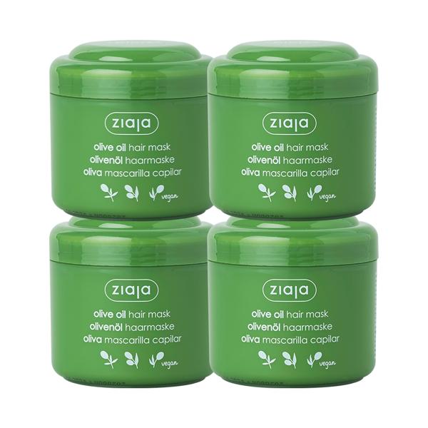 지아자 올리브 내추럴 트리트먼트 헤어팩 200ml, 4개 - 상품 이미지