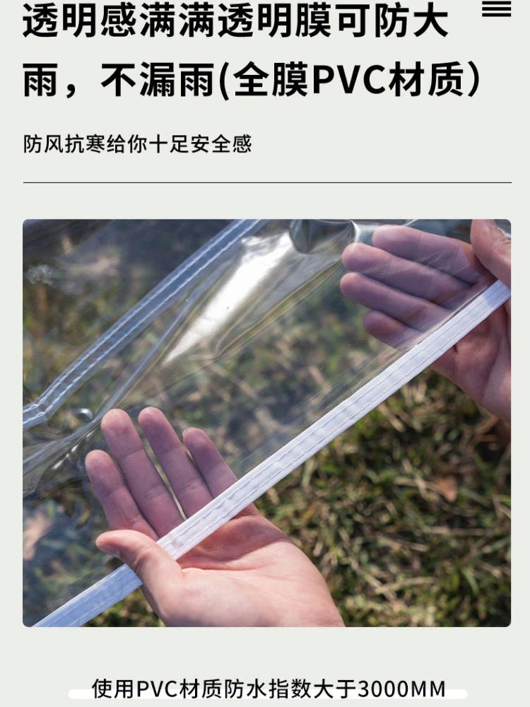 투명 캐노피 간이 몽골텐트 캐노피천막 캐노피텐트 천막 야외 그늘막 접이식 행사용 방수 대형 - 상세 이미지 3