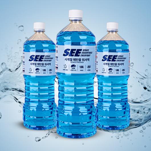 SEE 사계절 에탄올 워셔액 1.8L 1박스 (12개) - 상세 이미지 3