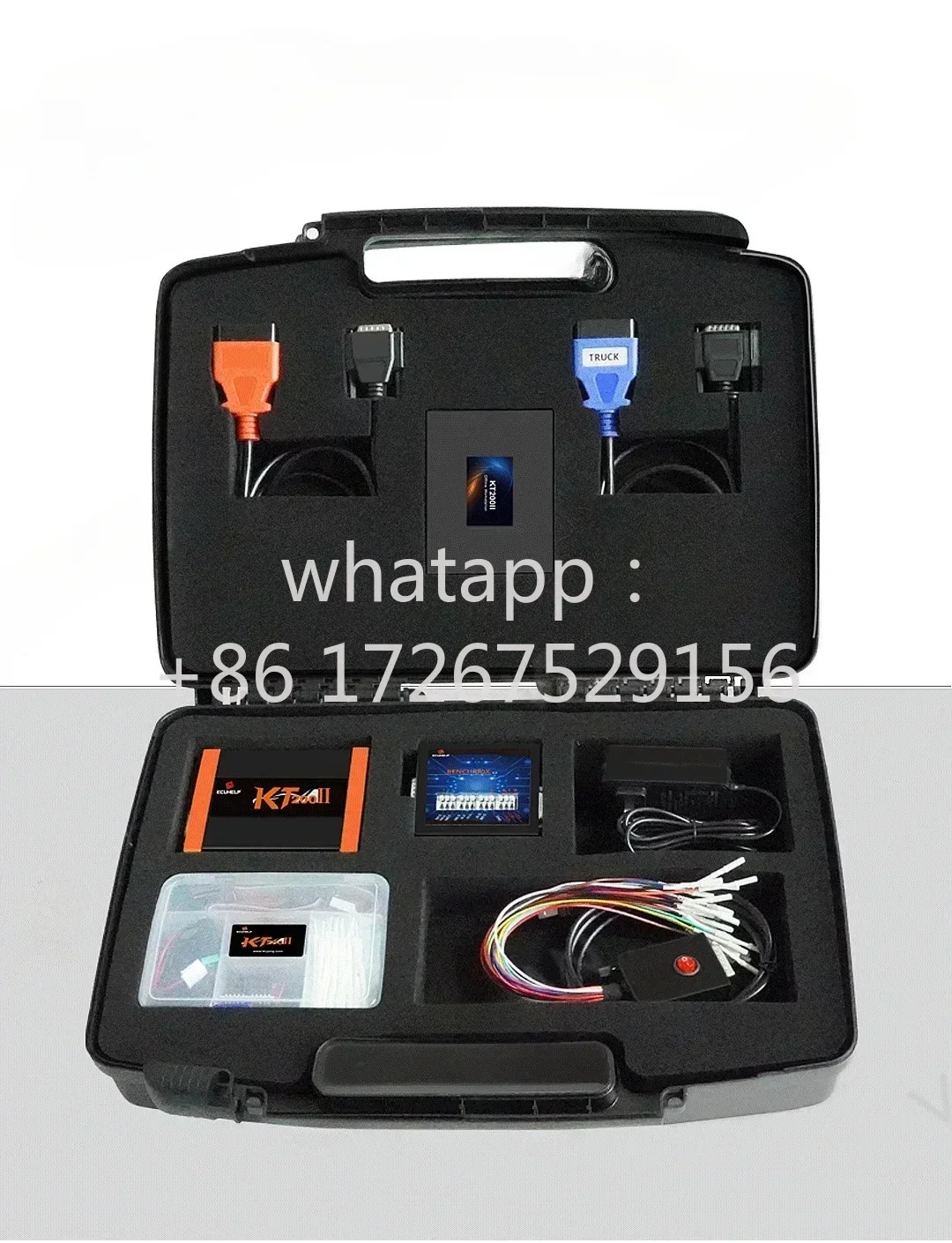 정식 버전 KT200 II 오프라워크스테이션이 포함된 TCU ecu 프로그래머 마스터 BDM/JTAG 솔더 프리 어댑터 칩 튜닝 받기