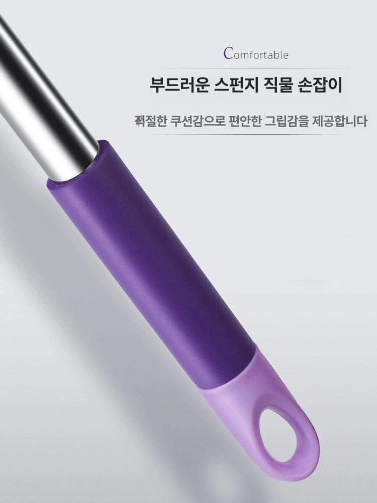 옷걸이 장대 스텐 길이조절 퍼플 다용도 후크 커튼대 퍼플 80~140 클래식 22mm - 상세 이미지 5