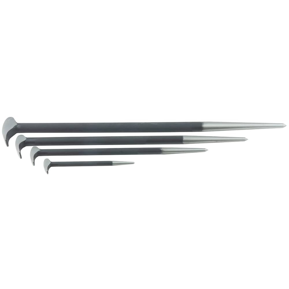 K Tool International 71600 열처리 프라이 바, 높은 레버리지 롤링 헤드 디자인, 정렬 및 드 트를 위한 긴 테이퍼드 바디, 폼 디스플레이 상자 포장 - 상품 이미지