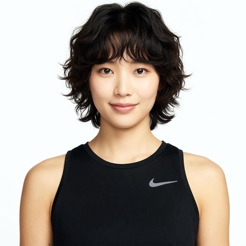 나이키 드라이핏 여성 마일러 러닝 탱크탑 민소매 나시 싱글렛 티셔츠 AJ8103-010 이미지 6